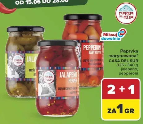 Papryka marynowana pepperoni Casa Del Sur promocja w Carrefour