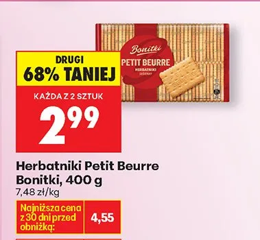 Herbatniki Petit Beurre promocja w Biedronka