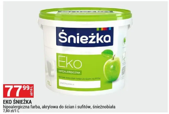 Farba EKO ŚNIEŻKA promocja w Merkury Market