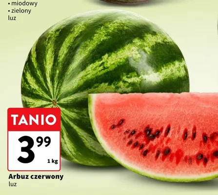 Arbuz czerwony luz promocja w Intermarche