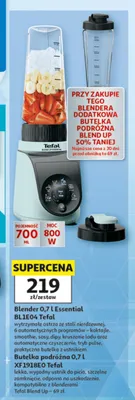 Zestaw blender Tefal BL1E04 + butelka podróżna Tefal XF1918EO promocja w Auchan
