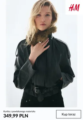 Kurtka z powlekanego materiału H & M promocja w H&M