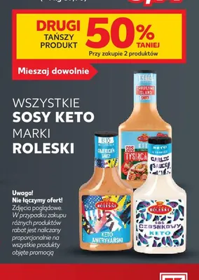 Sosy keto marki Roleski promocja w Kaufland