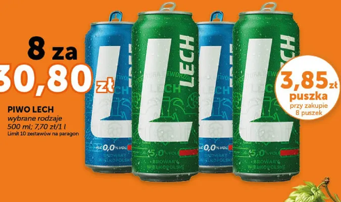 Piwo Lech wybrane rodzaje promocja w ABC