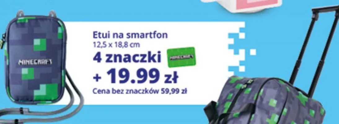 Etui na smartfon Minecraft promocja w Auchan
