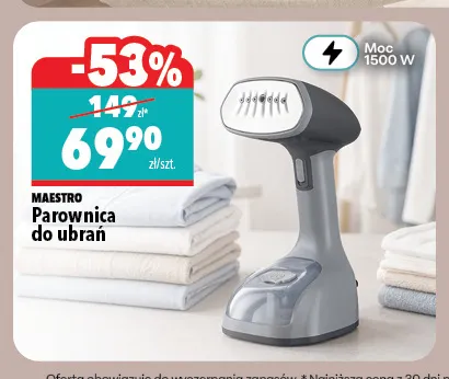 Parownica do ubrań Maestro promocja w Biedronka Home