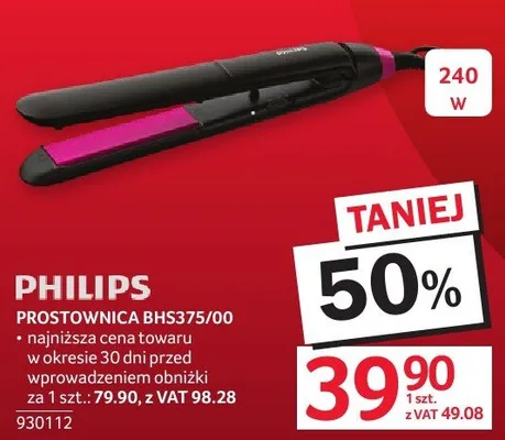 Prostownica Philips BHS375/00 promocja w Selgros