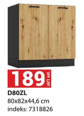 Szafka kuchenna D80ZL 80x82x44,6cm indeks 7318826 promocja w Merkury Market