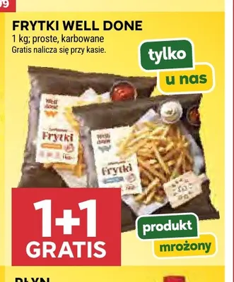 Frytki karbowane Well Done promocja w Stokrotka