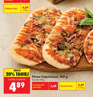 Pinsa Capriciosa promocja w Biedronka