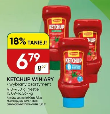 Ketchup Winiary wybrany asortyment promocja w Chata Polska