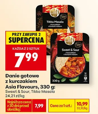 Danie gotowe z kurczakiem Tikka Masala promocja w Biedronka