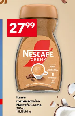 Kawa rozpuszczalna Nescafé Crema promocja w LEWIATAN