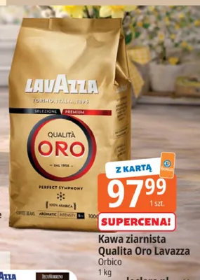 Kawa ziarnista Qualita Oro promocja w Leclerc