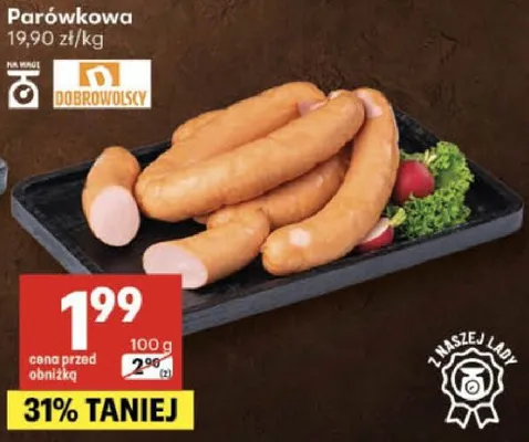 Parówkowa Dobrowolsky promocja w Delikatesy Centrum