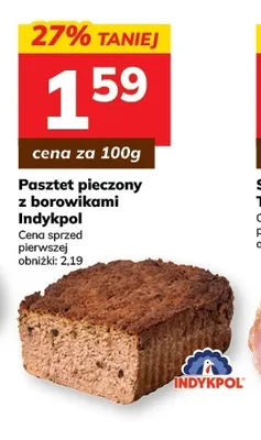 Pasztet pieczony z borowikami Indykpol promocja w Hitpol
