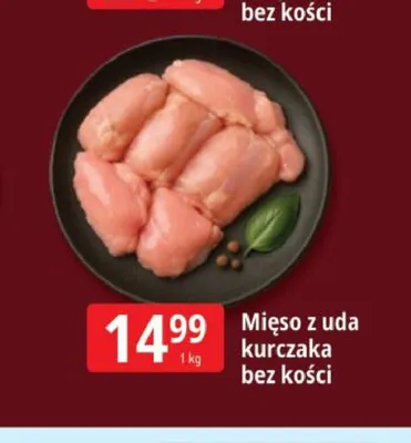 Mięso z uda kurczaka bez kości promocja w Leclerc