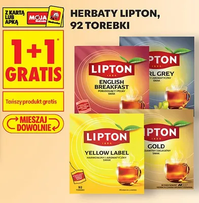 Herbata Lipton Yellow Label promocja w Biedronka