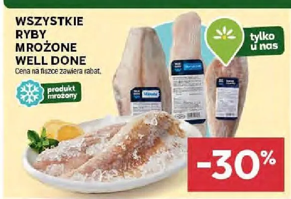 Ryby mrożone WELL DONE promocja w Stokrotka