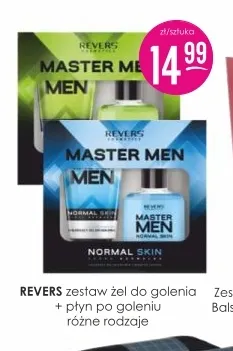 Zestaw żel do golenia + płyn po goleniu Revers promocja w Drogerie Jasmin