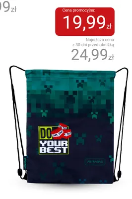 Worek na obuwie Astrabag promocja w Smyk