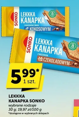 Lekka kanapka z czekoladowym promocja w Groszek
