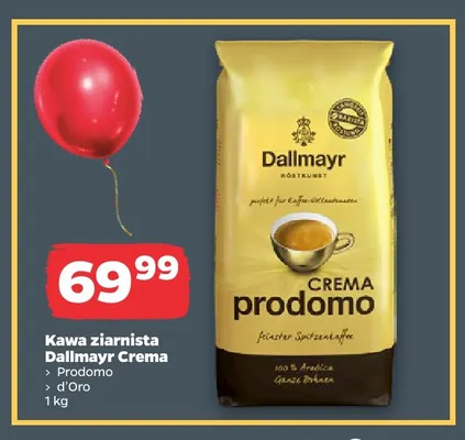 Kawa ziarnista Dallmayr Crema d'Oro promocja w Netto