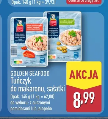 Tuńczyk do makaronu sałatki Golden Seafood z jalapeño promocja w Aldi