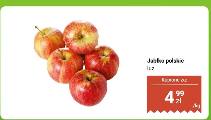 Jabłko polskie luz promocja w Biedronka