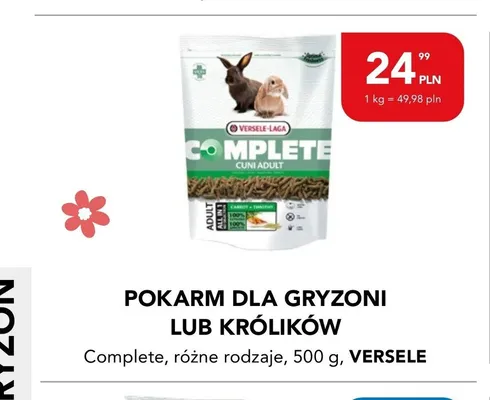 Pokarm dla gryzoni i królików Versele-Laga Complete promocja w Aquael zoo