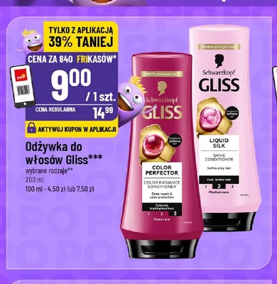 Odżywka do włosów Gliss Color Perfector promocja w POLOmarket