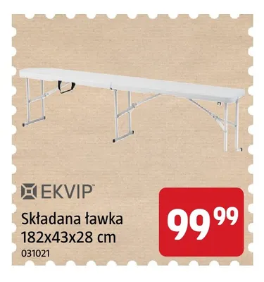 Składana ławka 182x43x28 cm Ekvip promocja w Jula