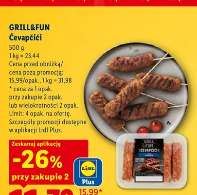 Ćevapčići Grill & Fun promocja w Lidl