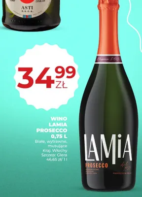 Wino musujące Lamia Prosecco promocja w Duży Ben