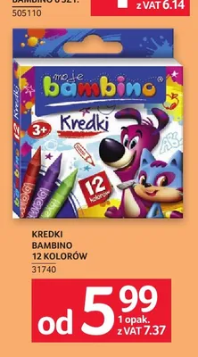 Kredki Bambino 12 kolorów promocja w Selgros