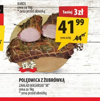 Polędwica z Żubrówką Zakład Masarski "M" promocja w Arhelan