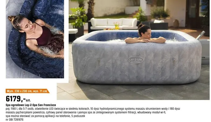 Spa ogrodowe San Francisco promocja w OBI