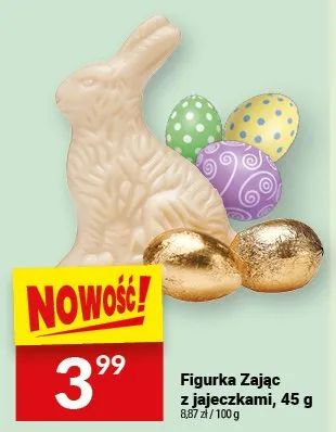 Figurka zając z jajeczkami promocja w Twój Market
