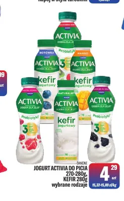 Jogurt Activia do picia borówka Danone promocja w Tomi Markt