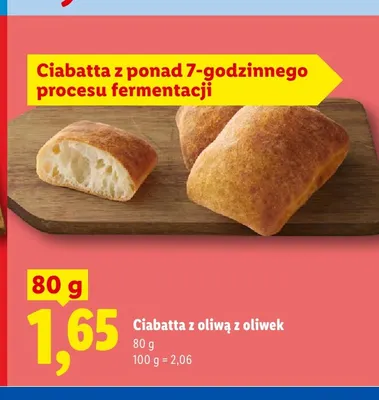 Ciabatta z oliwą z oliwek promocja w Lidl