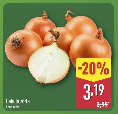 Cebula żółta promocja w Aldi
