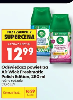 Odświeżacz powietrza Air Wick Freshmatic Polish Edition promocja w Biedronka
