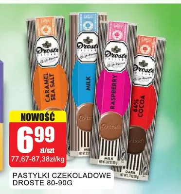 Pastylki czekoladowe Droste Raspberry promocja w Bingo