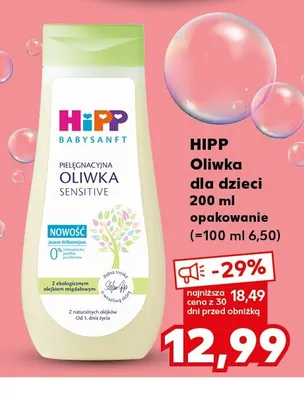 Oliwka dla dzieci HIPP Babysanft Sensitive promocja w Kaufland