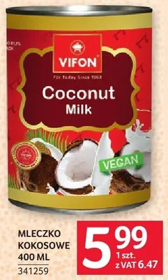 Mleczko kokosowe Vifon 400ml promocja w Selgros