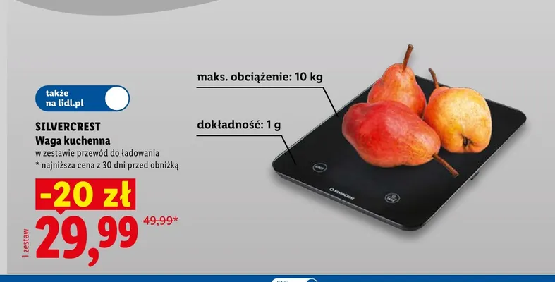 Waga kuchenna Silvercrest promocja w Lidl