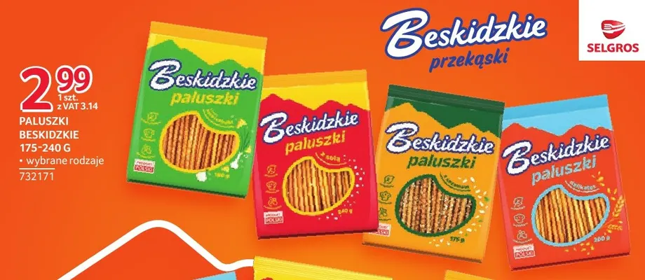 Paluszki z sezamem Beskidzkie promocja w Selgros
