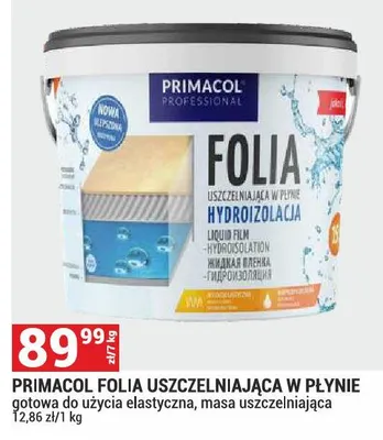 Folia uszczelniająca w płynie hydroizolacja Primacol Professional promocja w Merkury Market