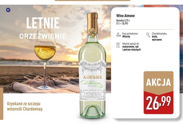 Wino Aimone promocja w Aldi