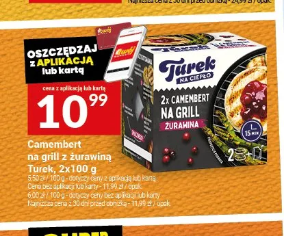 Camembert na grill z żurawiną Turek promocja w Twój Market
